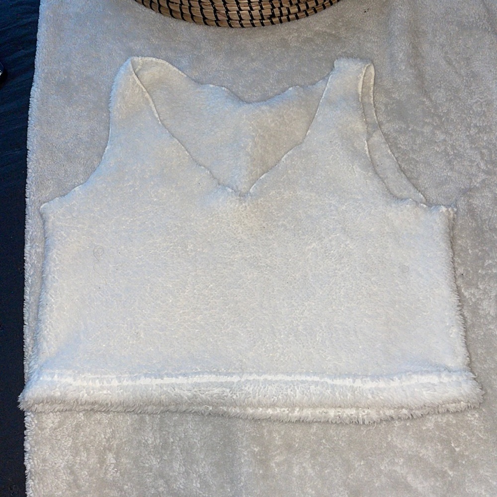 Fuzzy crop top